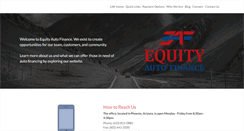 Desktop Screenshot of equityautofin.com