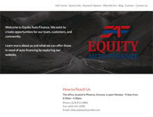 Tablet Screenshot of equityautofin.com